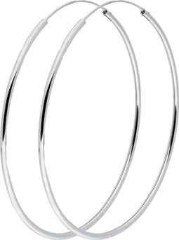 Glowdraadoorringen - 107.0002.70 - Oorringen - Ø70 mm - Ronde buis - Zilver