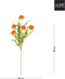 J-Line bloem tak Chrysantemum - kunststof - oranje