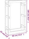 vidaXL - Haardhoutrek - 60 - x - 25 - x - 100 - cm - massief - grenenhout