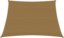 vidaXL - Zonnezeil - 160 - g/m² - 4/5x4 - m - HDPE - taupe