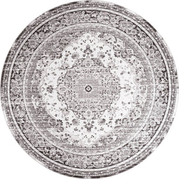 House Nordic Vloerkleed Havana Ø200cm Zwart/Wit