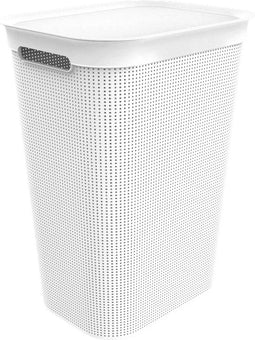 Blokker wasbox - 50 liter - met afneembaar klapdeksel - wit