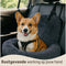By Cee Cee Fluffy Autostoel Hond - Luxe Hondenmand Auto met Veiligheidsriempje - Donkergrijs - Maat M