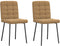 vidaXL - Eetkamerstoelen - 2 - st - fluweel - bruin