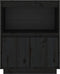 vidaXL - Dressoir - 60x34x75 - cm - massief - grenenhout - zwart