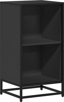 vidaXL - Boekenkast - 40x35x76 - cm - bewerkt - hout - zwart