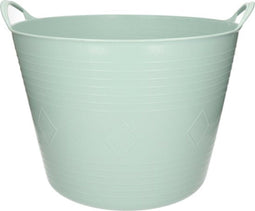 Flexibele kuip emmer/wasmand rond mint groen 43 liter - Opbergmanden