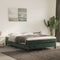 vidaXL - Pocketveringmatras - 140x190x20 - cm - fluweel - donkergroen