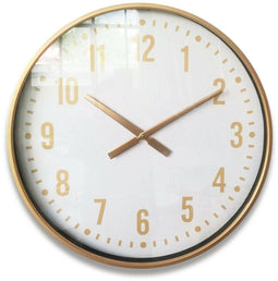 Muurklok Versa Metaal Kristal Hout MDF 4,5 x 60 x 60 cm