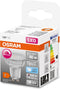 OSRAM Superstar dimbare LED lamp met bijzonder hoge kleurweergave (CRI9-), GU1-basis helder glas ,Koud wit (4-K), 575 Lumen, substituut voor 46W-verlichtingsmiddel dimbaar, 1-Pak