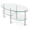 Coast Salontafel - 3 Laags - Gehard Glas - Modern - 89 x 50 x 45 cm - Wit