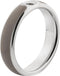 MelanO Twisted Tracy - Ring - 5mm - stainless steel + taupe resin - maat 55