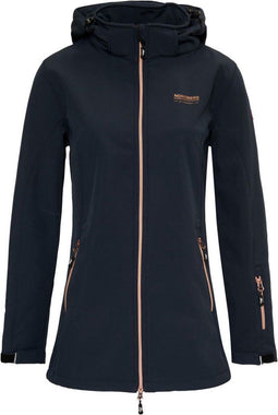 Nordberg Irene Softshell Jas - Dames - Windproof Waterafstotend - Navy - Maat S
