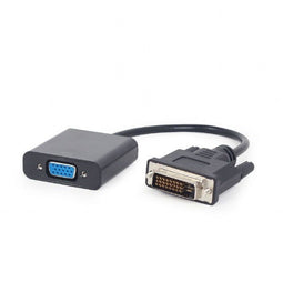 Gembird A-DVID-VGAF-01 - Verloopkabel DVI-D naar VGA - 20 cm - Zwart
