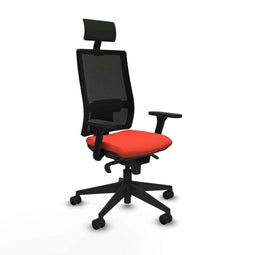 Bureaustoel met hoofdsteun Piqueras y Crespo 3D066N1 Donker oranje