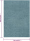 vidaXL - Vloerkleed - kortpolig - 240x340 - cm - blauw