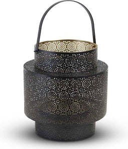 Safaary - Oosterse Kaarslichthouder Zwart Alima