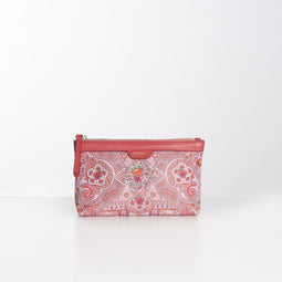 Oilily Ovation Toilettas Oilily Ovation Leer Waterdicht Rood