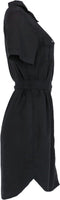 VERO MODA VMSILJA SS SHORT SHIRT DRESS GA NOOS - Dames Jurk - Tailleband en knoopsluiting - Denim