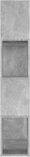 vidaXL-Boekenkast/kamerscherm-80x24x124,5-cm-spaanplaat-betongrijs