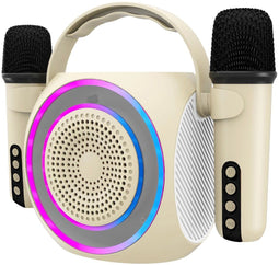 Celly PARTYMIC2 - Draadloze speaker met 2 microfoons en RGB lichten - 6W RMS