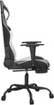 vidaXL - Gamestoel - kunstleer - zwart - en - wit