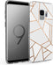 iMoshion Hoesje Geschikt voor Samsung Galaxy S9 Hoesje Siliconen - iMoshion Design hoesje - Wit / Meerkleurig / Goud / White Graphic