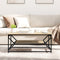 vidaXL - Salontafel - met - Plank - Sonoma - Eiken - 90x50x40 - cm - Gelaagd - Hout