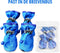 Hondenschoenen - Gripzolen - Elastische Sluiting - Spatbestendig - Blauw - M - (4 st.)