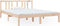 vidaXL - Bedframe - massief - hout - 140x190 - cm