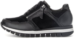 Gabor Dames Sneakers - H-leest met flexzool - zwart (2025)