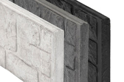 Tuindeco - Berton Romeins motiefplaat smal antraciet 184 cm Tuindeco