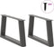 vidaXL - Eettafelpoten - 2 - st - V-vormig - 70x(30-31,3) - cm - staal - antraciet
