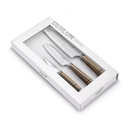 Déglon High-Woods Messenset – 3 Luxe Messen in Hout & Staal