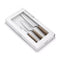 Déglon High-Woods Messenset – 3 Luxe Messen in Hout & Staal