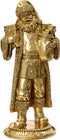 Kerstman polyresin l12b12h29 cm goud kerst