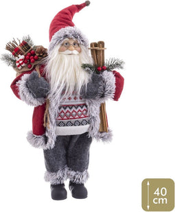 Christmas Kerstversiering Multicolour Hout Plastic Polyresin Weefsel 45 Cm