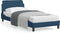 vidaXL - Bedframe - met - hoofdeinde - zonder - matras - 90x200 - cm - stof - blauw