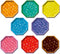 Aquabeads navulling juweelparelpakket - 800 juweel parels in 8 kleuren