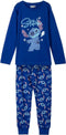 Disney Stitch Pyjama - Donkerblauw - 100% Katoen. Maat 110/116 cm - 5/6 jaar