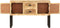 vidaXL - Dressoir - 110x30x74 - cm - ruw - mangohout
