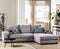 Hoekbank Kiki Rechts Ribstof Grijs - BY-OLAF - Comfort en Stijl