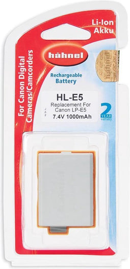 Hähnel HL-E5 accu - Canon LP-E5 (1000mAh) model