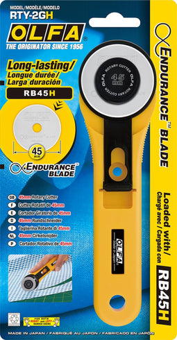 Olfa RTY-2G/H - Rolmes – Stofschaar – Stof Snijder Roller – Rolmes 45 mm – Rolmes stof – Rolmessen