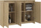 vidaXL - Dressoir - 102x33x75 - cm - bewerkt - hout - sonoma - eikenkleurig