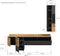 Furnilux Goal - Woonkamercombinatie - Tijdloos design - Bruin - 37x195x196cm