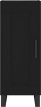 vidaXL - Dressoir - 34,5x34x90 - cm - bewerkt - hout - zwart