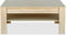 vidaXL - Salontafel - 110x65x48 - cm - bewerkt - hout - eikenkleur
