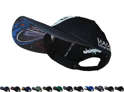 Capiche® Baseball Pet Heren – Boze Cobra – Zwart – Verstelbaar met Druksluiting – Sportcap – Curved Cap – Mannen Petten