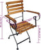 vidaXL - Tuinstoelen - inklapbaar - 2 - st - staal - en - massief - acaciahout